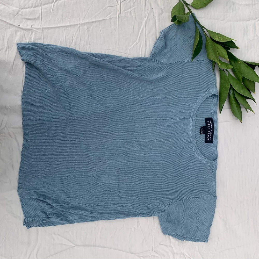 linda allard ellen tracy t-shirt knitted